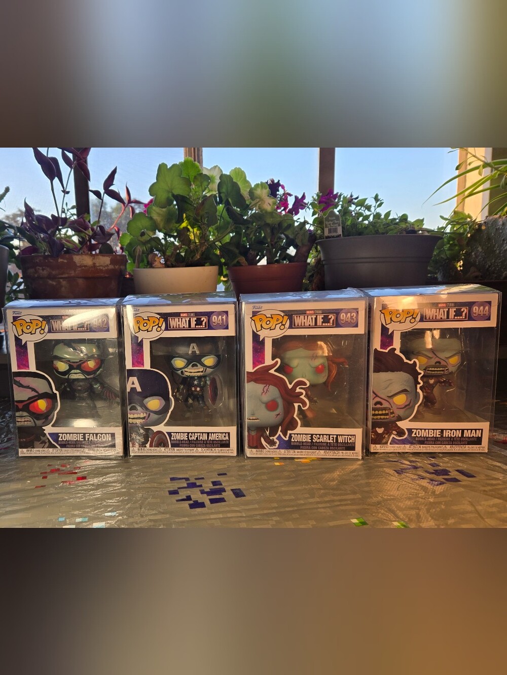 PoP! Marvel Studios - What If Zombies Figurine Bundle 941 942 943 944